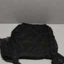 Verdusa Women's Floral Lace Wedding Guest Dresses Long Sleeve Layered Ruffle Mini Dress Date Night Outfit (Large, Black)