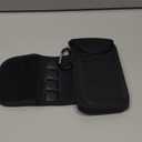 Magnetic Gym Water Bottle Bag Holder, Built-in Magnet for Easy Attachment to Metal Surface, Magnetic Bottle Sleeve Pouch for Cell Phones, Key, Cards, Headphones
(Black,Classic)