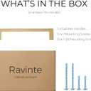 Ravinte 5 Pack Solid 5 Inch Square Cabinet Handles - Champagne Bronze Pulls for Drawers and Kitchen Cabinets - Hardware Handles