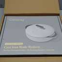 Caraway Enameled Cast Iron Braiser - 3.5 qt Braiser Pan - 3 Layer Enamel Coating - No Seasoning Required - Compatible With All Stovetops - Oven Safe - Free From Forever Chemicals - Gray