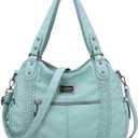 Angel Barcelo Purses for Women Soft PU Leather Shoulder Bag Crossbody Purse and Handbags (Queen Green-1)