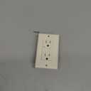 Faith 15A GFCI Outlet, ETL Listed, Non-Tamper-Resistant GFI Duplex Receptacles with LED Indicator, Self-Test Ground Fault Circuit Interrupter with Wall Plate, Light Almond