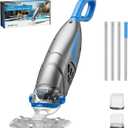 Cordless Pool Vacuum for Above Ground Pool, 2026 New 26.5 GPM High-Powerful Pebbles Suction IPX8, V3 Handheld Rechargeable Inground Pool Vacuum Cleaner Vacuum Head & 2 Filter Bags, 1H Runtime