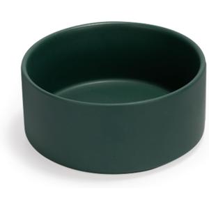 SPUNKYJUNKY 28.7OZ Ceramic Dog and Cat Bowl, Modern Cute Weighted Food Water Bowl for Replacement Green (1 Pack) (3.6 CUPS)