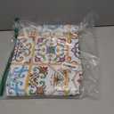 Rectangle Tablecloth, Waterproof Vinyl Table Cloth with Flannel Backing, Plastic Table Cloths for Dinner, Kitchen, Outdoor and Parties, 60"x84" (Multi Color)