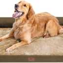 Large Dog Bed Orthopedic Washable: Extra Brown Large Big Dog Bed with Removable Bolster & Memory Foam Couch Sofa - Waterproof Washable with Cover