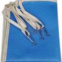 Mesh Sandwich Hammock Summer Breathable Pet Cat Hammock Household Iron Cage Cat Swing Pet Fun Home Supplies Seasons(Blue,L)
