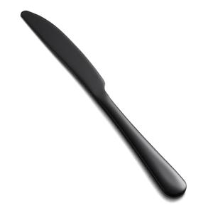Butter knives 16pcs Food-Grade Stainless Steel black knife 9inch dinner knives seamless black silverware easy to clean Dishwasher Safe