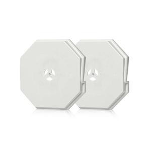 Vinyl Siding Mounting Block, Siding Mounting Block, 130110006001 Octagon Mount Block, Mounting Plate for 1/2 inch Lap and 4 inch Height Siding, White (2 Pack)