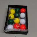 12 Pcs Christmas Golf Balls Funny Golf Ball Gift Set with Box Snowman Santa Xmas Novelty Gift for Men Women