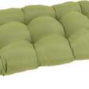 Blazing Needles Twill Rounded Back Loveseat Cushion, 42" x 19", Sage