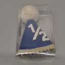 Agvgaza Half Birthday Hat -Baby 1/2 Birthday Cone Hat,Six Months Decorations,Party Hat Outfit for Girls/Boys (Navy Blue)