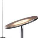 Brightech Sky LED Torchiere Super Bright Floor Lamp - Contemporary, High Lumen Light for Living Rooms & Offices - Dimmable, Indoor Pole Uplight for Bedroom Reading - Black