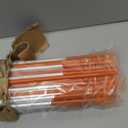 Sprigra Reflective Driveway Markers 45pcs, 48 Inch High Visibility Driveway Reflectors 5/16 in Dia, Orange Fiberglass Snow Stakes with 12" Install Drill Bit, Easy Visiblity for Parking, Walkways