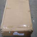 Podium Stand with 4 Locking Wheels, Rolling Lectern with Storage, Podium with Shelves, 50.4" H Black Lectern Podium Teacher, for Public Speaking, Church, School, Office and Conference