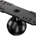 VAZESWIN 2.25" Ball Large Fish Finder Mount, Aluminum Alloy Universal Marine Electronic Mounting Plate for Garmin, Lowrance and More, Compatible with RAM Mounts D Size 2.25" Ball Double Socket Arm