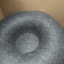 24inch-Tunnel Bed for Indoor,cattasaurus Peekaboo cat cave for Multiple,Detachable Felt Felt Washable Interior for Indoor Cats,Donut Tunnel (Dark Grey)