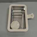 Stainless Steel Bento Box for Adult, 42oz Leak-Proof Metal Lunch Box Containers with Adjustable Divider, Microwave-Safe, Lunchbox with Glass Lid for Work Travel (1-3 Beige)