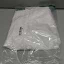 qfmqkpi Women Sexy V Neck Side Slit Collared Blouse Button Down Short Sleeve Long Shirts Tops (Large)