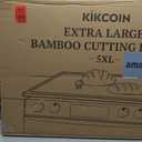 Kikcoin 36”×24” Heavy Duty Bamboo Cutting Board for Kitchen, Natural
Oversized Turkey Carving Board with Deep Juice Groove, Heavy Duty Wooden Cutting Board for Food Prep, Serving, Stovetop Cover