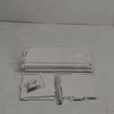 AOJEZOR Toilet Paper Holder Stand: Bathroom Storage Cabinet Beside Toilet for Small Space Bathroom with Toilet Roll Holder - White (29.9H inch)