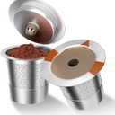 Reusable K Cups and Coffee Pods for Keurig 1.0 & 2.0 Coffee Maker Stainless Steel Coffee Filter(2 pack)