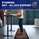 FEATOL Anti Fatigue Mat for Standing, 9/10 Extra Thick Ergonomic Standing Desk Mat, Comfort Memory Foam Standing Mat at Home,Office All Day (20" x 39", Brown, 1PC)