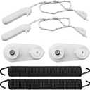 8194001 Dishwasher Door Balance Chain Kit and Door Spring Fit for Amana Jenn-Air Kenmore KitchenAid Maytag Whirlpool Replace 1059756 8270018 8270020 8270021 8270022 8524474