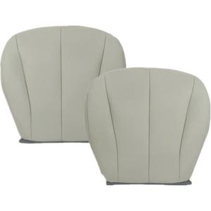 NLQR Tan Front Driver and Passenger Side Bottom Replacement Leather Seat Covers Compatible with Toyota Camry 2007 2008 2009 2010 2011