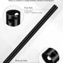 48 Inch Ceiling Fan Downrod,Extension Rod for Multiple Ceiling Heights,Non Threaded (Black) with 3 wires