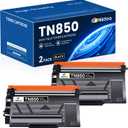 TN850 TN-850 Compatible for Brother TN-850 TN850 Toner Cartridge High Yield HL-L6200DW HL-L5200DW MFC-L5850DW MFC-L6800DW Printer Ink, TN8502PK Black