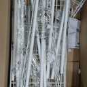 VIPEK V5 Portable Closet Wardrobe Heavy Duty Clothes Rack, Freestanding Clothing Racks with 4 Hang Rods & 8 Shelves, Adjustable Custom Closet Racks, 68.9" L x 15.7" W x 76.4" H, Max Load 800LBS, White