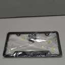 License Plate Frame, Lightweight Rust-Proof Car Plate Holder, Universal Fit for US Standard Vehicles (H-BC)