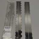 3PCS Stainless Steel Metal Paper Tearing Ruler Craft Ruler for Cutting Paper to Wavy Line Jagged and Irregular Edges 12'' Measuring Tool for Engineering School Office Architect and Drawing