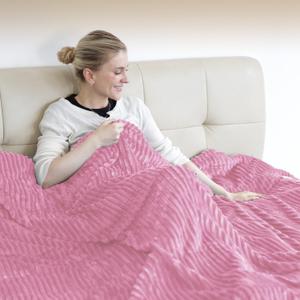 Heated Blanket - Queen Size Electric Blanket 84" x 90" Soft Flannel Heating Blanket with 10 Time Settings, 6 Heat Settings, Machine Washable with Over-Heat Protection (Pink)