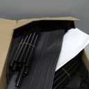 VTRIN Vertical Narrow Shoe Rack Organizer 10 Tier Tall Shoe Shelf Holds 20-22 Pairs with Non-Woven Dustproof Cover for Closet, Entryway Black