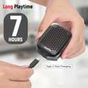 2026 Upgrade Wearable Bluetooth 5.4 Speaker, IPX7 Waterproof Clip-on Wireless Mini Portable Speakers, Built-in Mic, Hands-Free Music/Calls for Work/Cycling/Home/Party/Outdoor(Black)