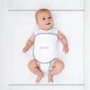 NoJo Safe Sleep Swaddle Blanket for Crib Safety for Newborns and Infants  Safe, Anti-Rollover Blanket, White