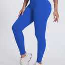 Women's High-Waisted Yoga Leggings Full-Length Sculpting Fit Tummy Control Athletic Pants for Gym and Daily Wear (Medium, Navy Blue)