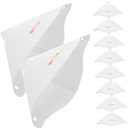 MUCKLILY 10pcs Disposable Paper Filters for Printers White Filter Accessory for Efficient Light Curing and Recycling