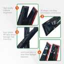 Window Visor Tape-on Side Compatible with 2012-2017 Toyota Camry Window Visor Deflector Rain Guard Window Visors for Cars, Vent Deflector 4 pcs 94822