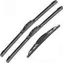 Original Equipment Replacement Front and Rear Windshield Wiper Blades For Ford Explorer Mercury Mountaineer 2006-2010 Front Windscreen Wiper and Rear Wiper Blade