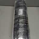 Nuanchu 2 Pcs Halloween Door Mat Combo Set Ghost Coir Non Slip Welcome Mat 28" x 43" Black and White Buffalo Plaid Rug for Halloween Front Porch Entryway Decor