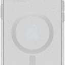 OtterBox iPhone 15 Plus and iPhone 14 Plus Symmetry Series Clear Case - Stardust (Clear/Silver), Snaps to MagSafe, Ultra-Sleek, Raised Edges Protect Camera & Screen