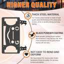 Front License Plate Bracket Mount Holder Compatible with Tesla Model Y 2019-2024, 2026 Juniper, No Drill, Second Installation, Heavy Duty Front License Plate Frame with Accessories