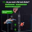 Adjustable Acrylic Aquarium Divider Set - Universal Fish Tank Separator for Multi-Purpose Fish Isolation (2 Sizes Optional (11.02''x11.02'')
