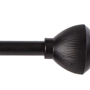 August Curtain Rod Matte Black 28-48 IN