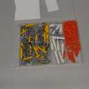 KURUI Drywall Anchors Assortment Kit for Sheetrock Concrete Brick, 350Pcs Wall Anchors and Flat Head Screws, 5 Sizes Picture Hanging Set for Bedroom/Office Wall Art Decor, House Warming Gifts New Home