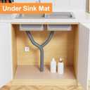 Shelf Liners for Kitchen Cabinets Clear - 30 Inch Wide x 20 FT Long Large Waterproof Under Sink Mat - Translucent Non-Adhesive Easy to Cut Protector Drawer Mat for Pantry Refrigerator, 30"W x 240"L