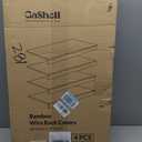 Gashell Wire Shelf Covers, Bamboo Wire Rack Covers for Pantry, Closet (4pcs, 30" W x 16" D)